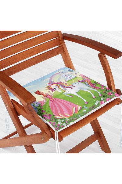 Realhomes Prenses Desenli Özel Tasarımlı Dijital Baskılı Çocuk Odası Fermuarl...