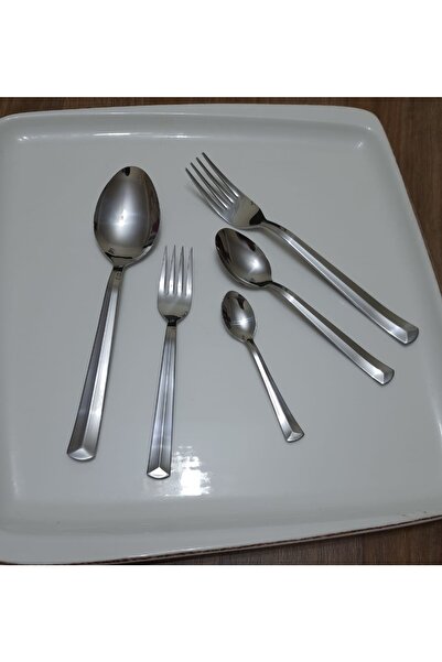 Kardelen Aegean Model 60 Piece Spoon Fork Set for 12 Persons