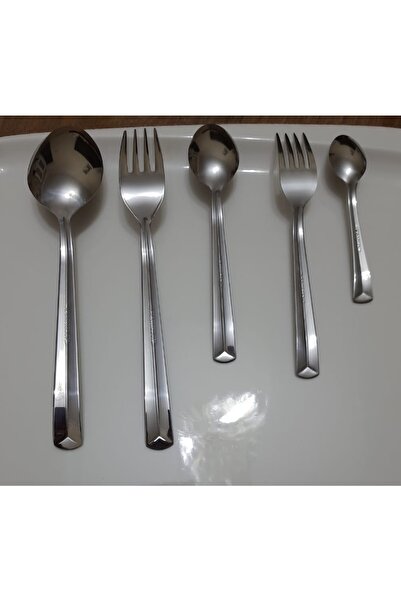 Kardelen Aegean Model 60 Piece Spoon Fork Set for 12 Persons