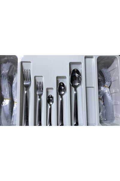 Kardelen Aegean Model 60 Piece Spoon Fork Set for 12 Persons