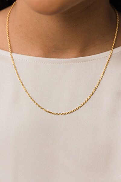 Üresinler Kuyumculuk 14 Ayar Altın Halat Burgu Zincir 2,50mm