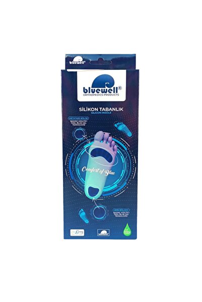 BLUEWELL Ortopedik Silikon Tabanlık Düz Taban Silikon Large