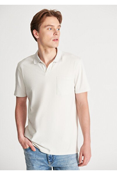 Mavi Bej Polo Tişört Regular Fit / Normal Kesim 0610297-80618