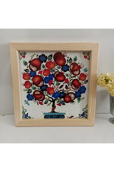 woodhomeworks Gerçek Ahşap Nar Bereket Dekor