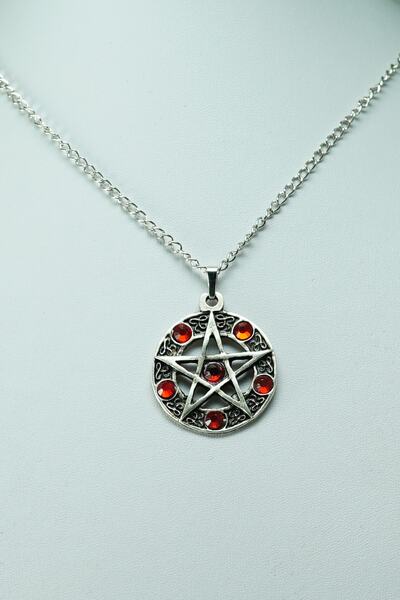 Pentagram Kolye Zincirli