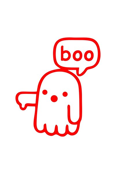 esticker 10 X 8.5 Cm Ghost Ghost Boo Sticker Auto Glass Sticker Car Sticker