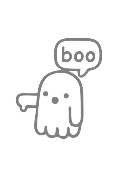 esticker ملصق سيارة Ghost Ghost Boo مقاس 10 × 8.5 سم