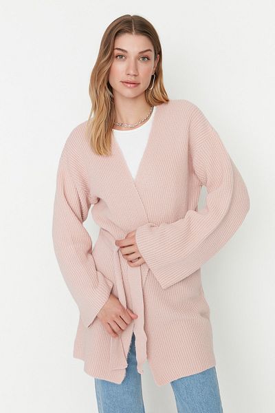 Trendyol Modest Cardigan - Pink - Regular fit