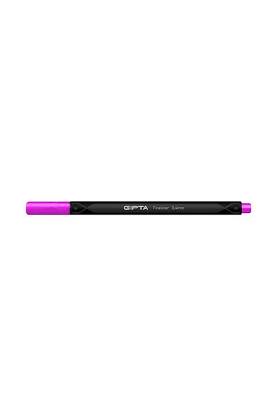 Gıpta Fineliner Pen 0.4 Mm -cardboard Box-triangle-dark Pink
