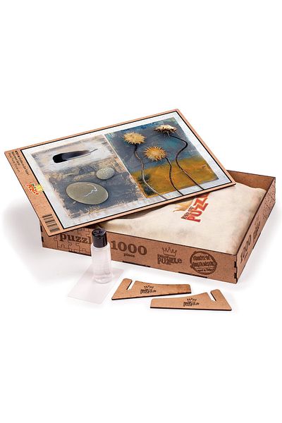 King Of Puzzle Chicory And Zen Stones Wooden Puzzle 1000 Pieces