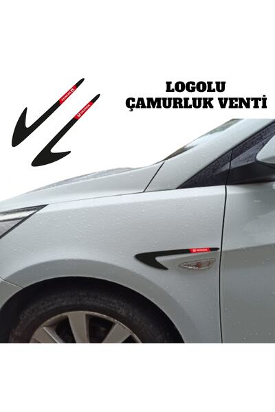 Genel Markalar Honda Type-r Çamurluk Venti Parlak Siyah (logolu)