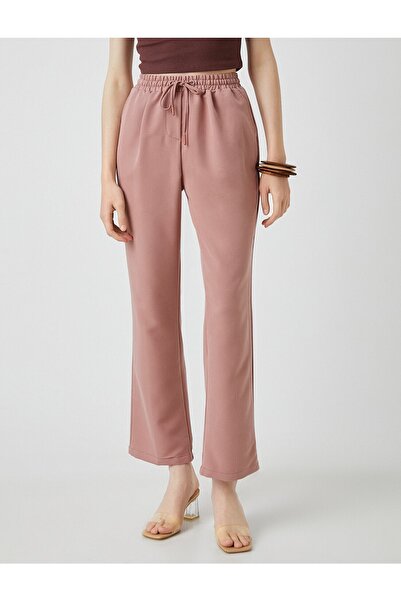 Koton Bol Paça Pantolon Cepli Beli Bağlamalı
