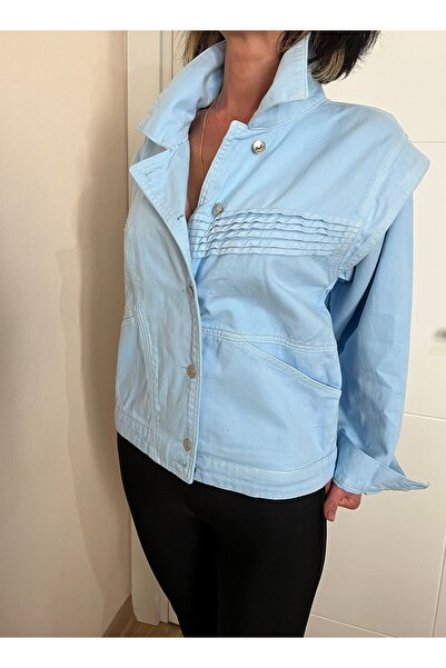 ALYA BUTİK Bebe Mavisi Denim Ceket