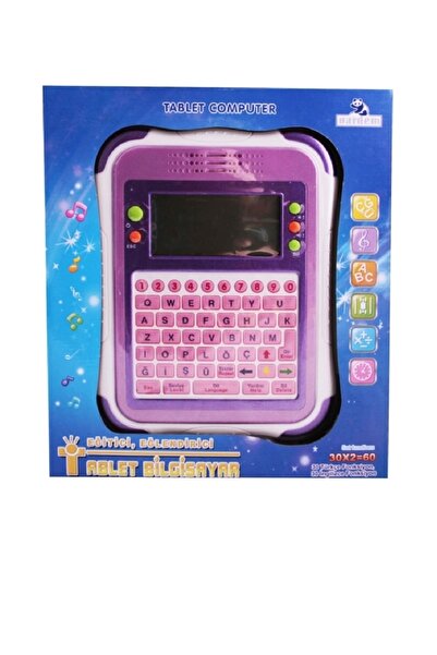 Vardem Eğitici Oyuncak Tablet Bilgisayar Ingilizce Türkçe Foksiyonlu 60 Fonksiyon Pembe