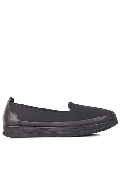 Fitbas 155058   014 Γυναικεία Μαύρα Παπούτσια μεγάλου μεγέθους