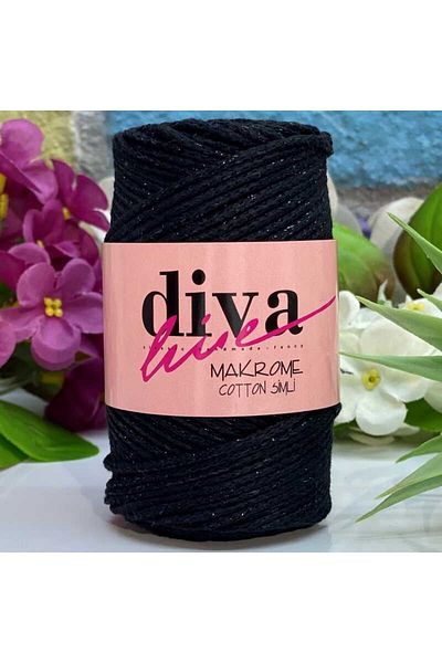 Diva İplik Diva Macrame Cotton Glitter 2111 Syh
