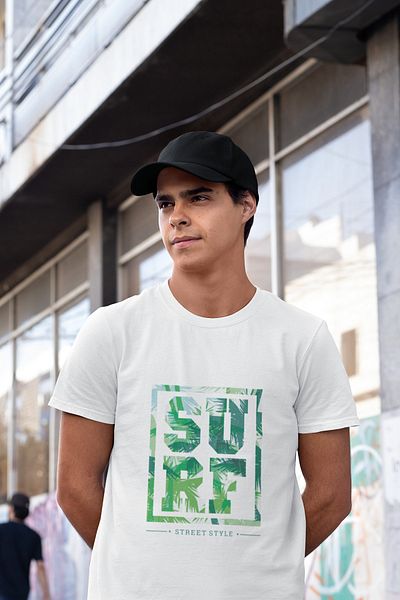 SUNFREE Μπλουζάκι Surf Printed Regular Unisex Λευκό