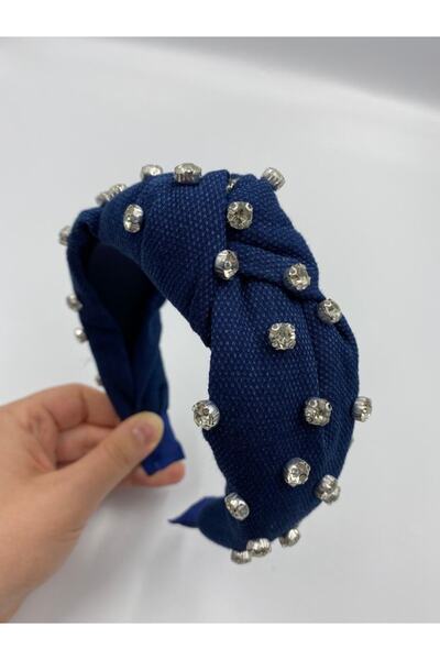 Hayals Kristal Taşlı Düğümlü Burgulu Lüx Model Taç Saç Bandı