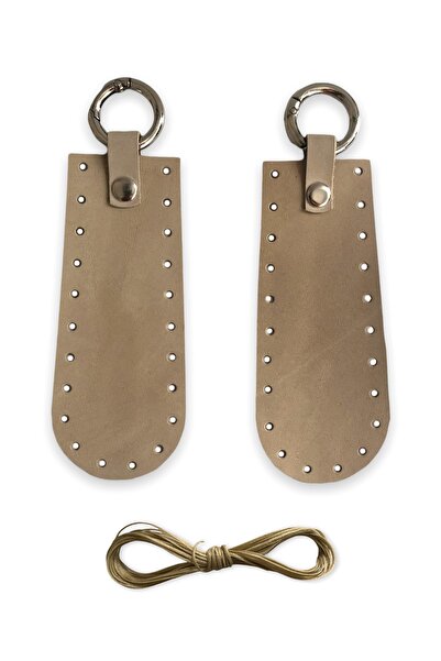 alfa tasarım atölyesi Странична част за чанта от естествена кожа - клатч, стр...