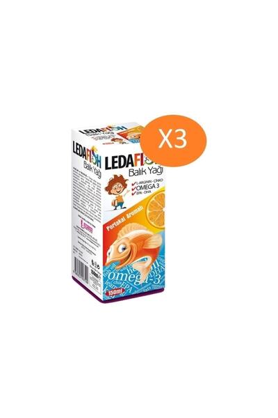 LedaPharma Ledafish Balık Yağı 150 ml 3 Adet
