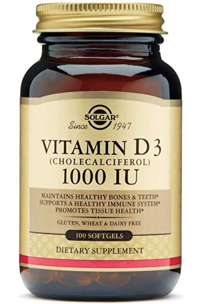 Solgar Vitamin D3 1000 Iu 100 Kapsül + You-plus Vitamin C Çinko Propolis 20 Efervesan Tablet