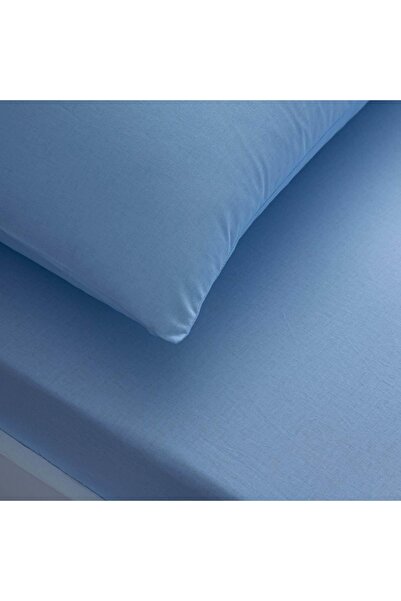 Taç Basic Lastikli Tek Kişilik Çarşaf Seti Mavi 120x200 Cm