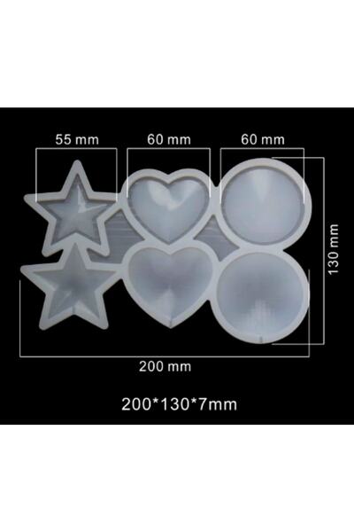 adarya Lolipop Silikon Kalıp Çeşitli Yıldız/kalp/yuvarlak Çikolata Şeker Kek Epoksi Kalıpları