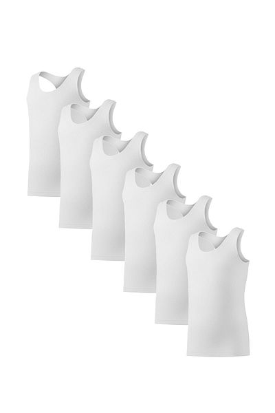 YILDIZ Boy's 6 Pack Modal Singlets