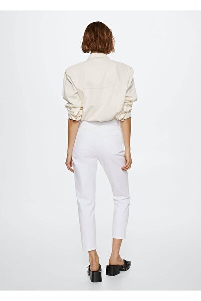 MANGO Woman Yüksek Belli Mom Jean