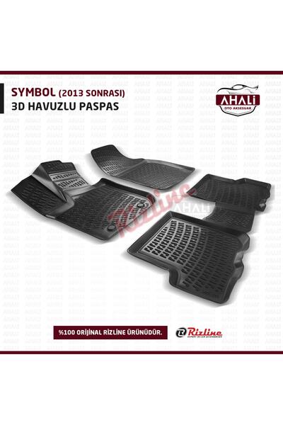Rizline Renault Symbol 3d Havuzlu Paspas 2013 Sonrası Uyumlu