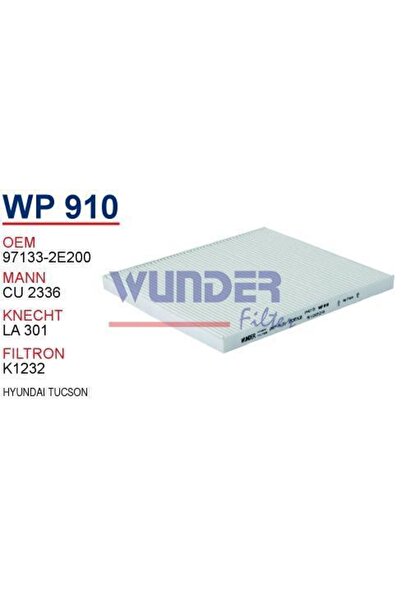 WUNDER Wp910 Polen Filtresi - Kia Carens - Rıo - Sportage 04- Uyumlu