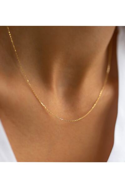 Demas Gold 14 Ayar Altın Italyan Forse Zincir Kolye