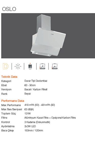 Silverline 3'lü Beyaz Cam Ankastre Set (3490 Oslo 60 Beyaz+cs5365w01+bo6501w01)