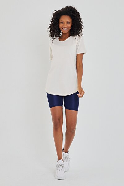 COOL TARZ Style Cool Women Ecru Dirty Collar Casual T-shirt-xktcps001r11s