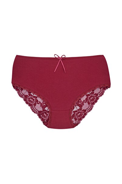 Zena 5-панельні труси з високою талією, V-подібним вирізом ззаду, з бавовняною вставкою, великі розміри для жінок