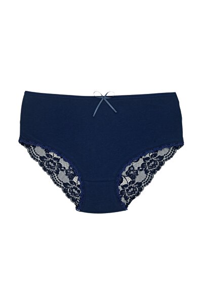 Zena Pachet de 10 chiloČi de damÄ, cu talie ĂŽnaltÄ, din bumbac, cu dantelÄ ĂŽn V