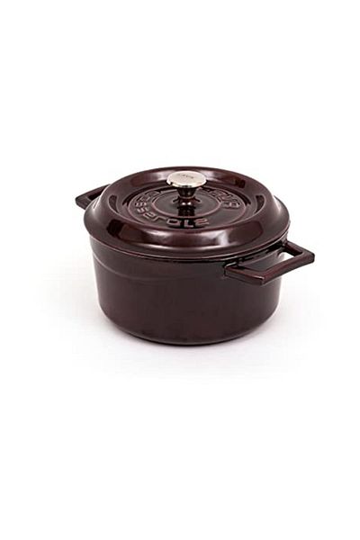 Lava Premium Series - 20 cm Majolik Purple Cast Round Pot