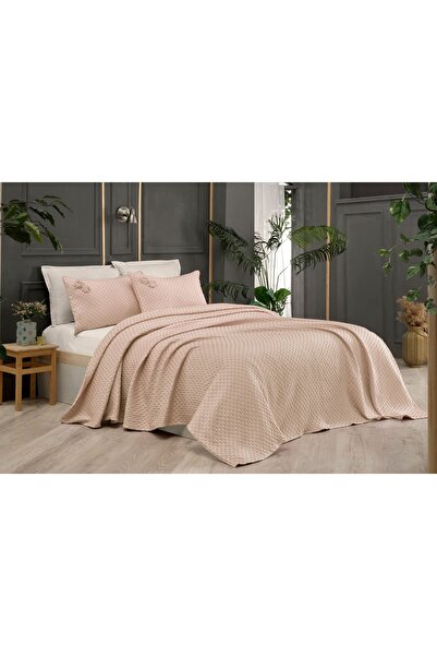 Sarev مفرش سرير بيليس مزدوج برتقالي V5