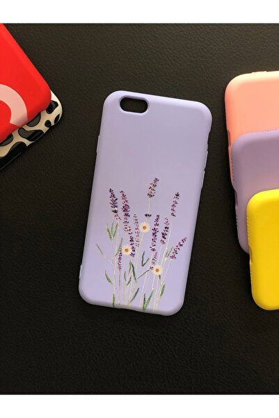 izzytech حافظة إطلاق متوافقة مع هاتف Iphone 6 و6s بنمط زهرة اللافندر