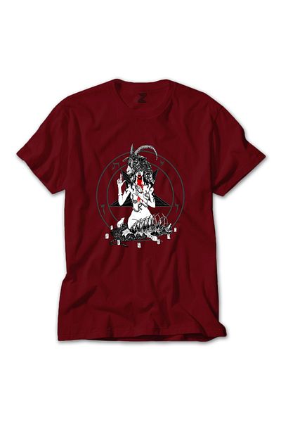 Z zepplin Μπλουζάκι Baphomet Blood Red