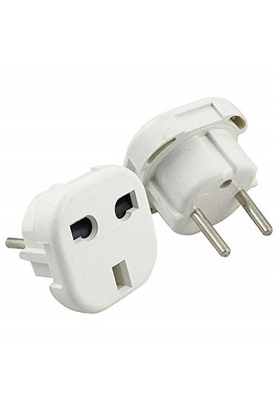ELEKTROMER رأس محول قابس إنجليزي أمريكي قطعة واحدة مع محول