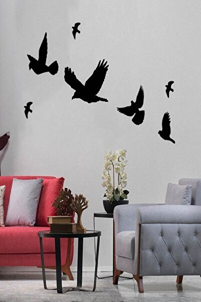 10kdekor 10l Dekor Ahşap Dekoratif Kuş 7 Adet 250525