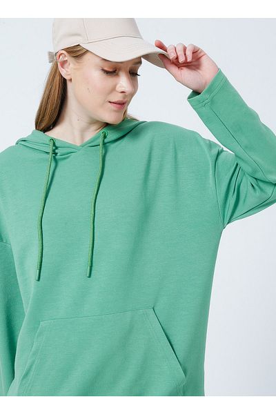 Aeropostale Y-Brush Hooded Regular Fit Unifarbenes Damen Sweatshirt