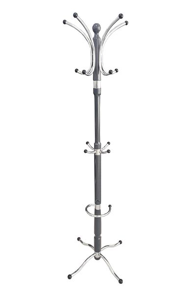TOLUNAY Anthracite Gray Palm Model Coat Rack Standing Hanger