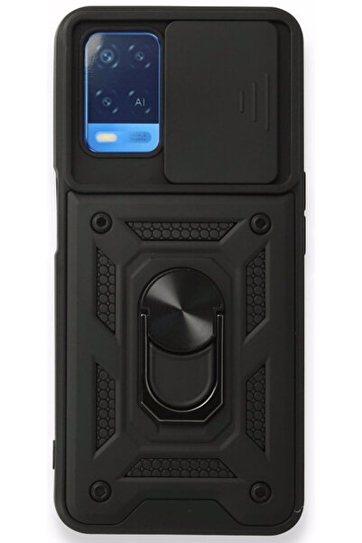 Fibaks حافظة متوافقة مع هاتف اوبو A54 مع حماية للكاميرا ودرع دبابة عسكرية مع ...