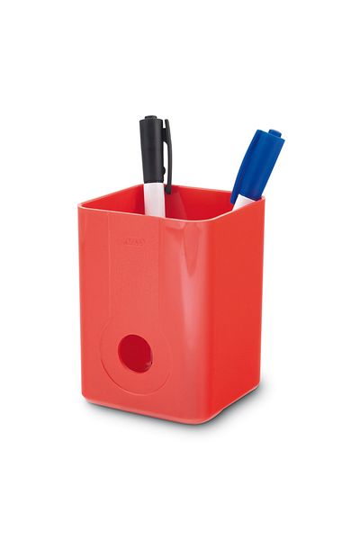 Mas Crystal Pen Holder (cubic) ( Red)