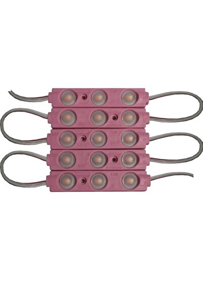 KaraköyOnline 12v 1.5w Lensli Plus Modül Led Pembe Ip 65 10’lu