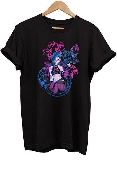 remonz Tricou oversize din bumbac imprimat Lol Jinx