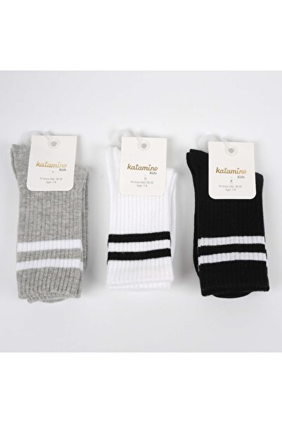 Katamino Perat 3'lü Unisex Çocuk Spor Soket Çorap