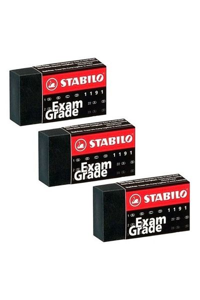 Stabilo Exam Eraser - Exam Grade 3 Pack